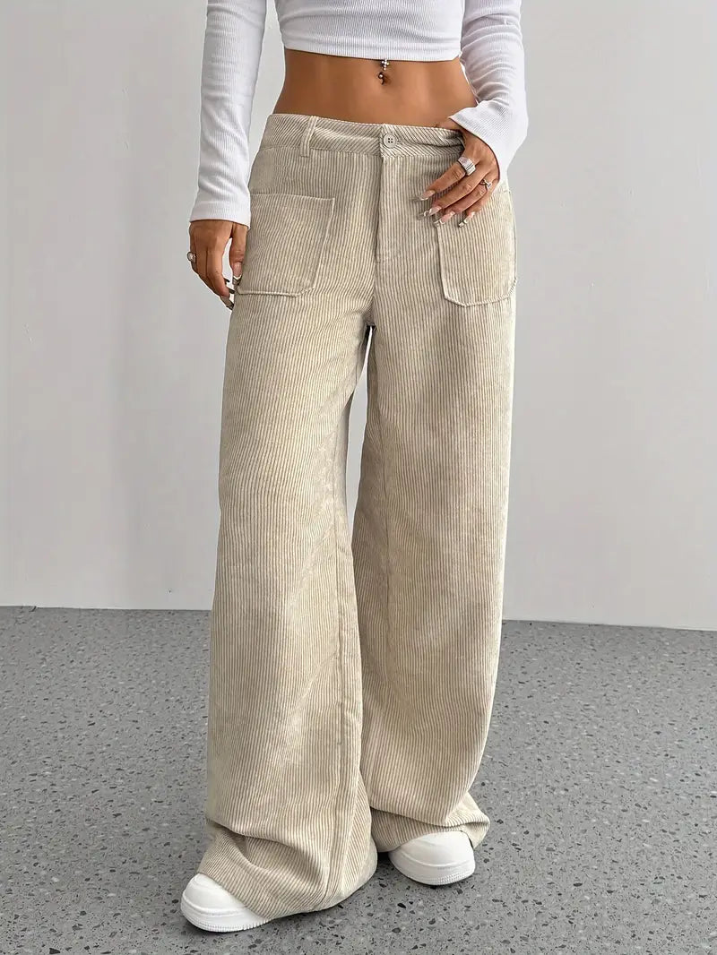 Drune | Cordhose mit weitem Bein