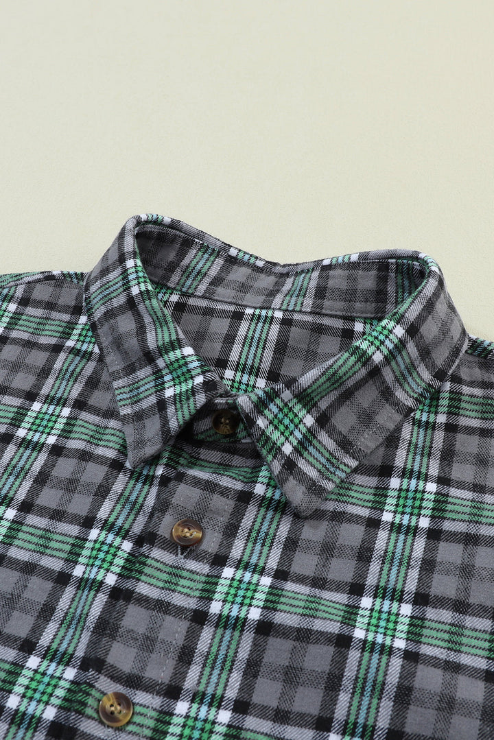 Drune | Patchwork Cam Jacket in Checkered Cotton Blend Trendy und Unique