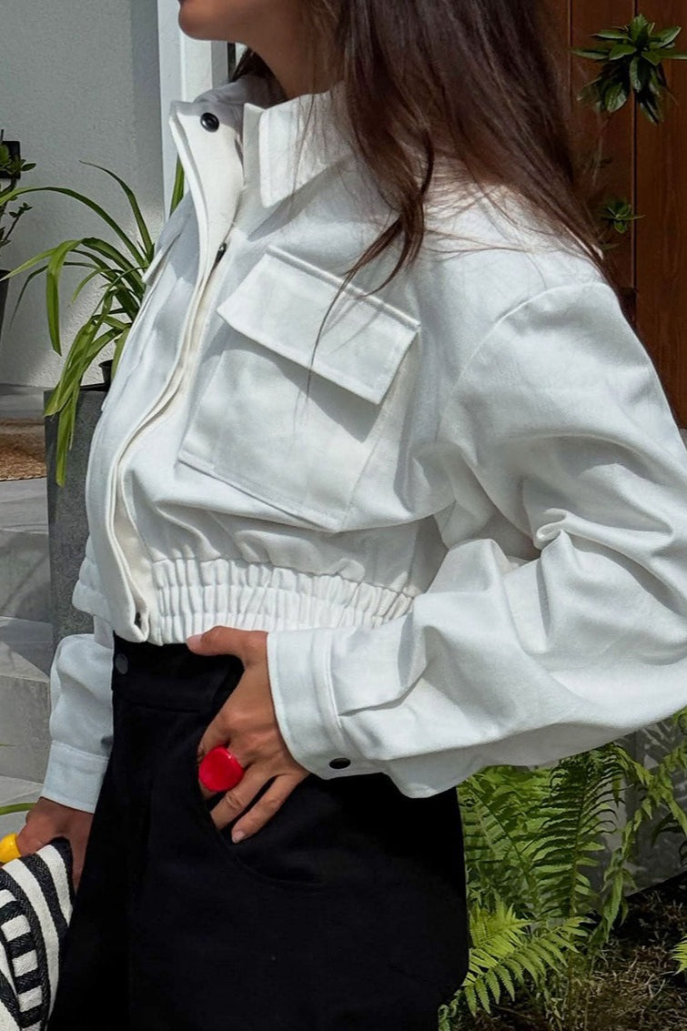 Drune | Kragenkurze Jacke