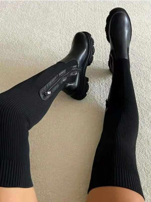 Drune | Luxuriöse Overknee-Stiefel