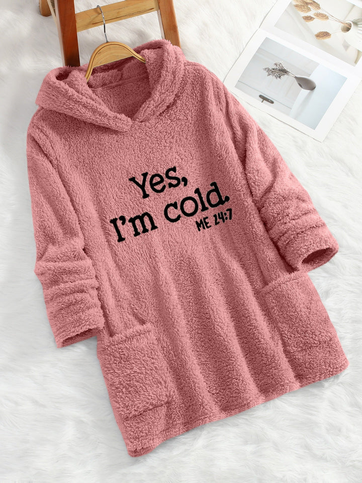 Drune | Langer Hoodie mit Print Fleece Wärme und Komfort