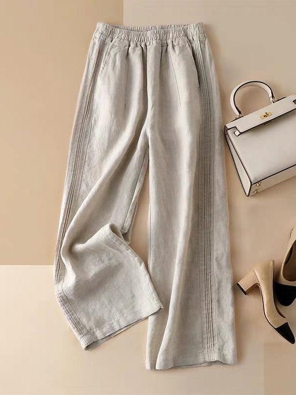 Drune | Weite Hose aus Baumwolle Casual Pants : Ihre einzigartige Eleganz 2024