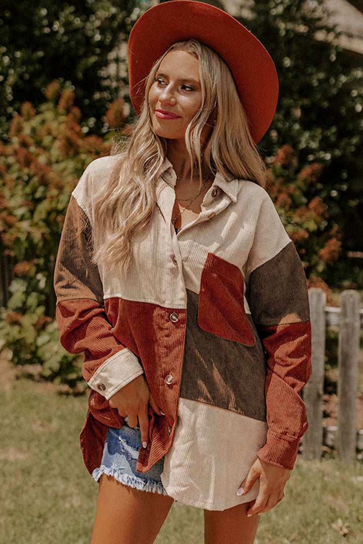 Drune | Patchwork Hemdjacke Weich und Trendy Perfekt Für Entspannte Tage