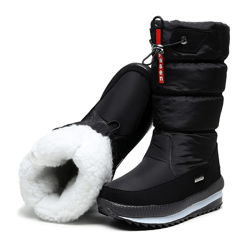 Drune | Damen Wasserdichte Mid-Calf Plüsch Stiefel