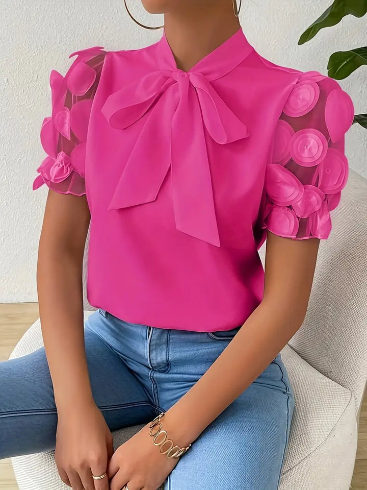 Drune | Bluse mit Transparenten Puffärmeln