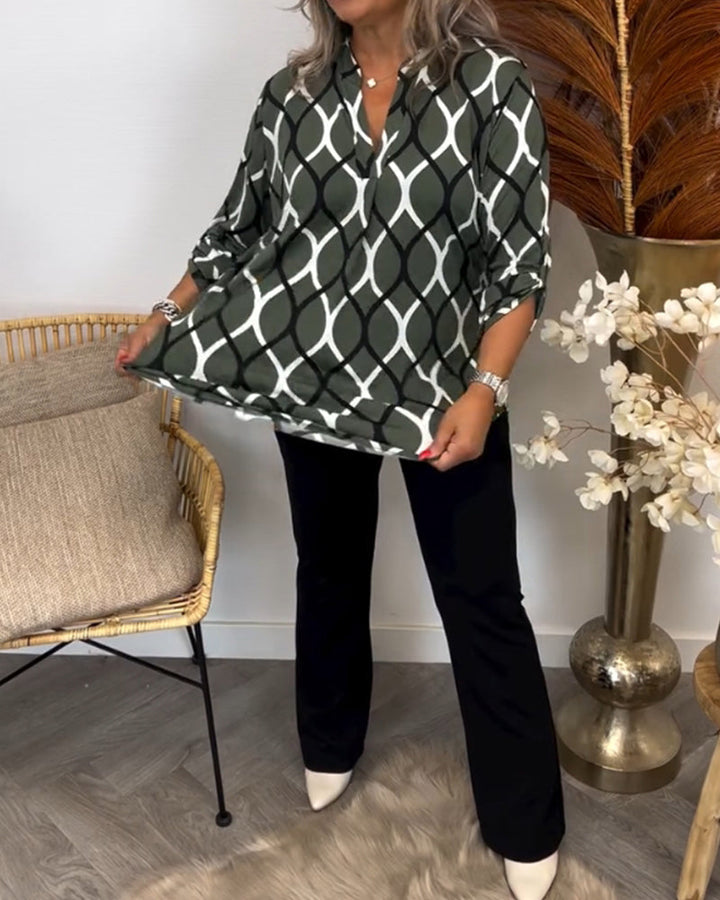 Drune | Bluse mit Langen Ärmeln und Bedruckt