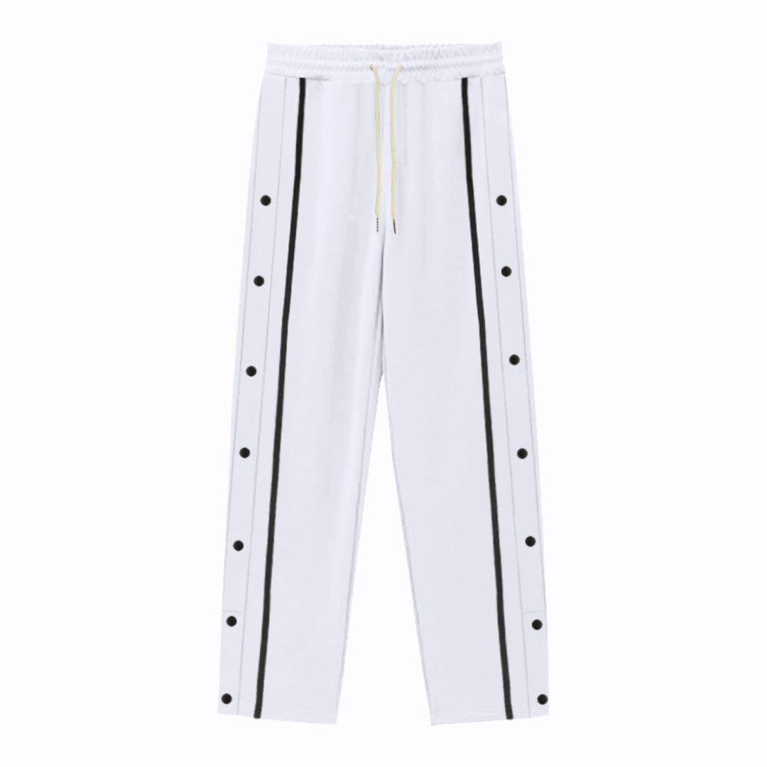 Drune | Gerade Sporthose mit Knöpfen