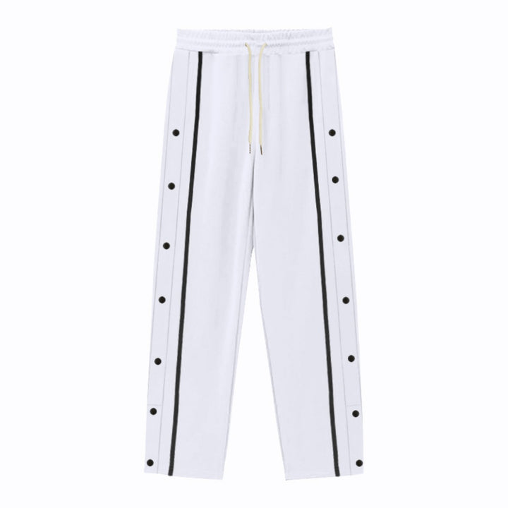Drune | Gerade Sporthose mit Knöpfen