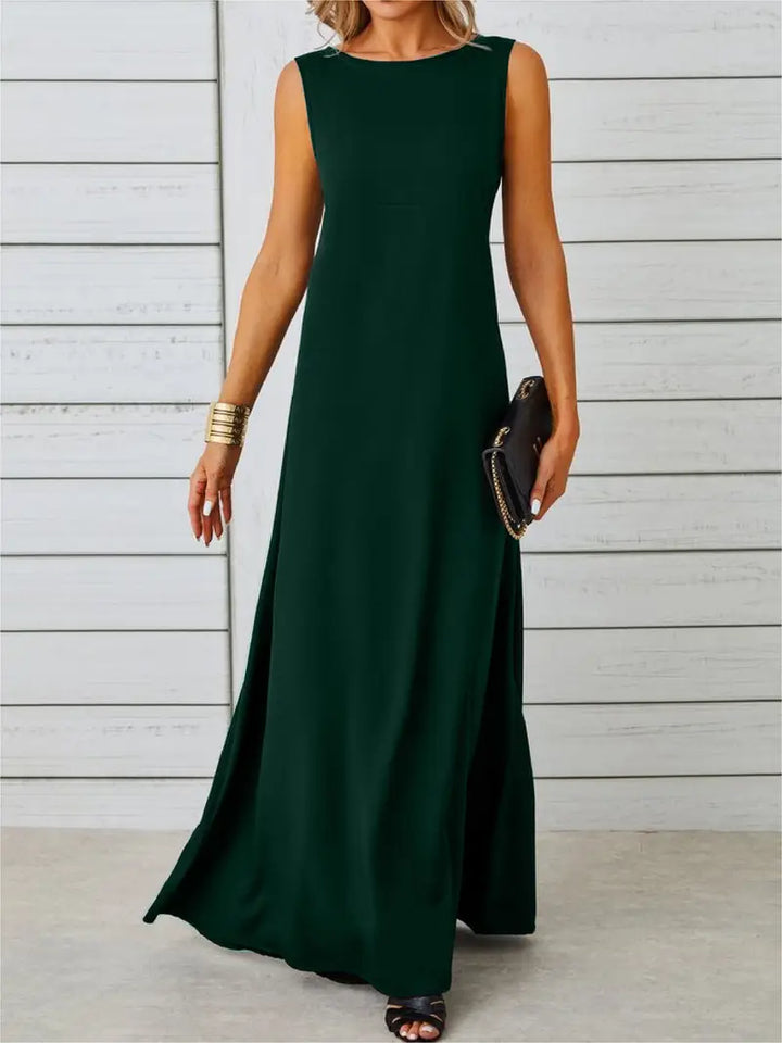 Drune | Elegante Jacquard Kleid Ohne Ärmel