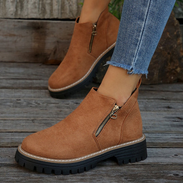 Drune | klassische Leder-Stiefeletten für Damen