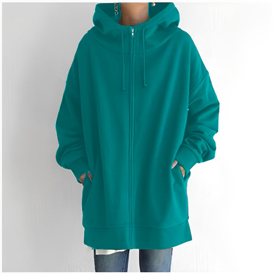 Drune | Fleece-Hoodie mit Reißverschluss