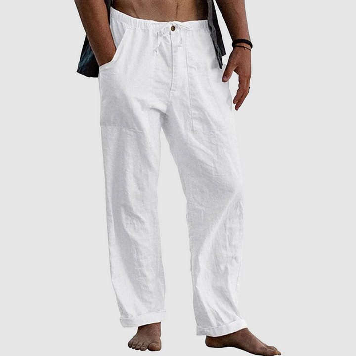 Drune | Lässige Leinenhose mit Kordelzug