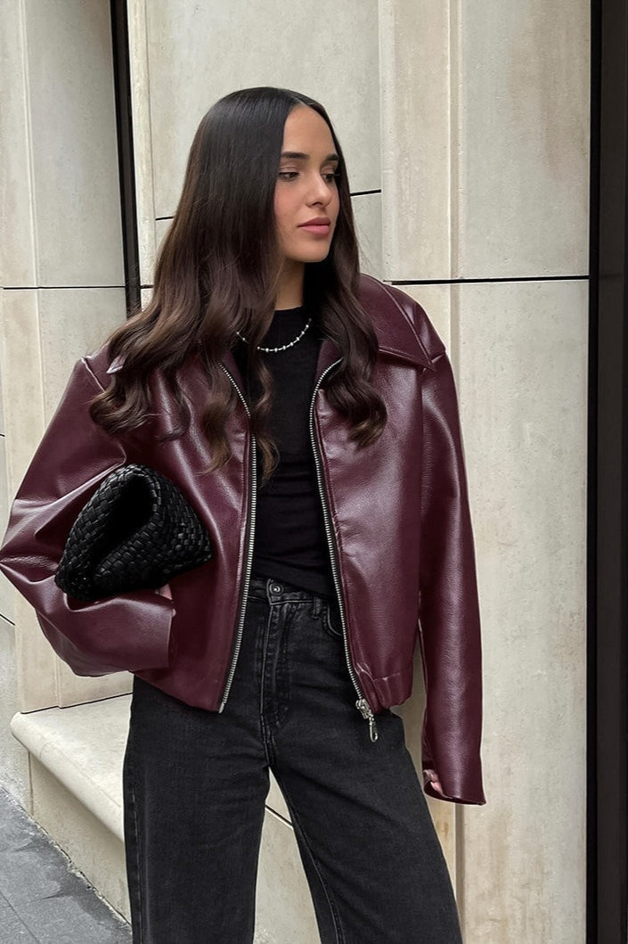 Drune | Matte PU Motorradjacke
