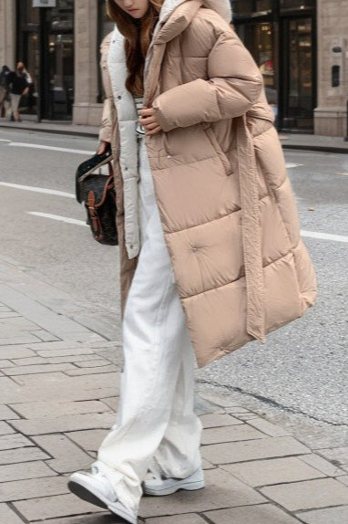 Drune | Mittellange Kapuzen-Pufferjacke