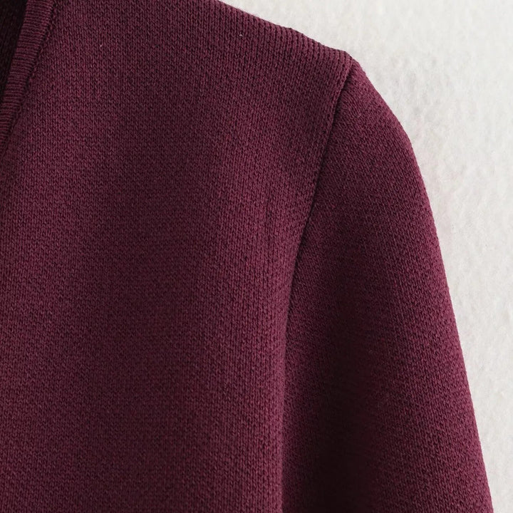 Drune | Einfacher, figurschmeichelnder Strickcardigan für Frauen
