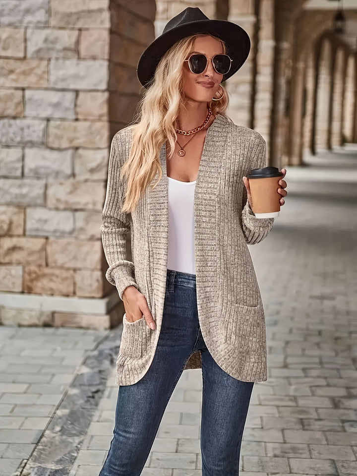 Drune | warmer Fleece-Strickwaren-Cardigan für Damen - Perfekt für lässige Tage