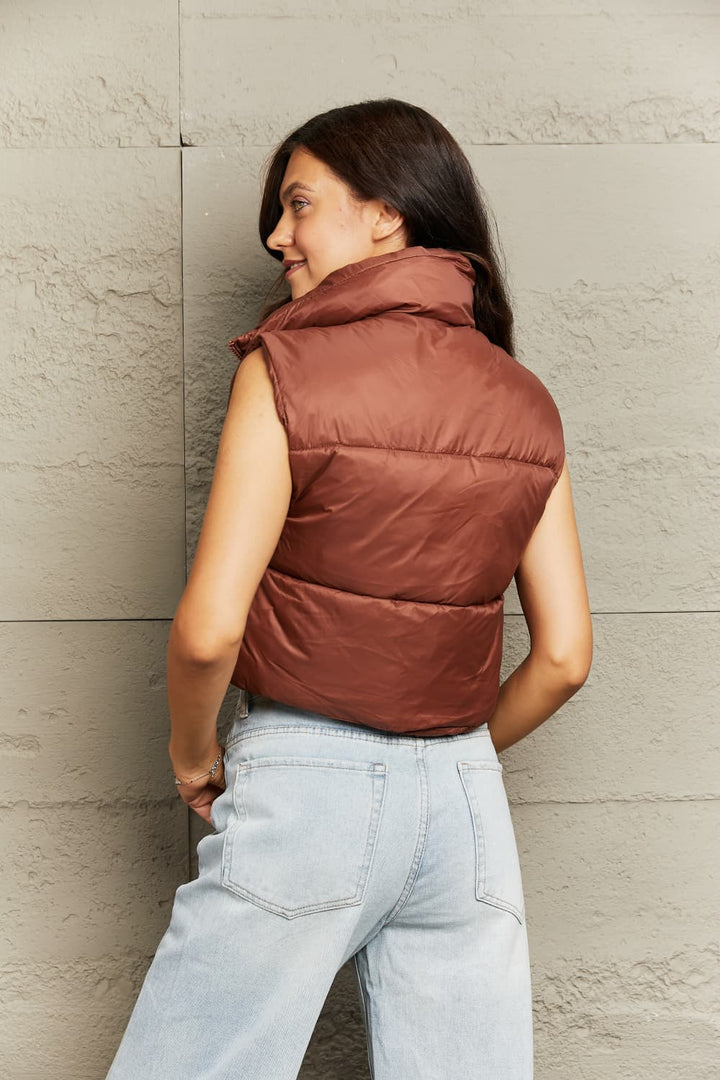 Drune | Zip-Up Drawstring Puffer Weste