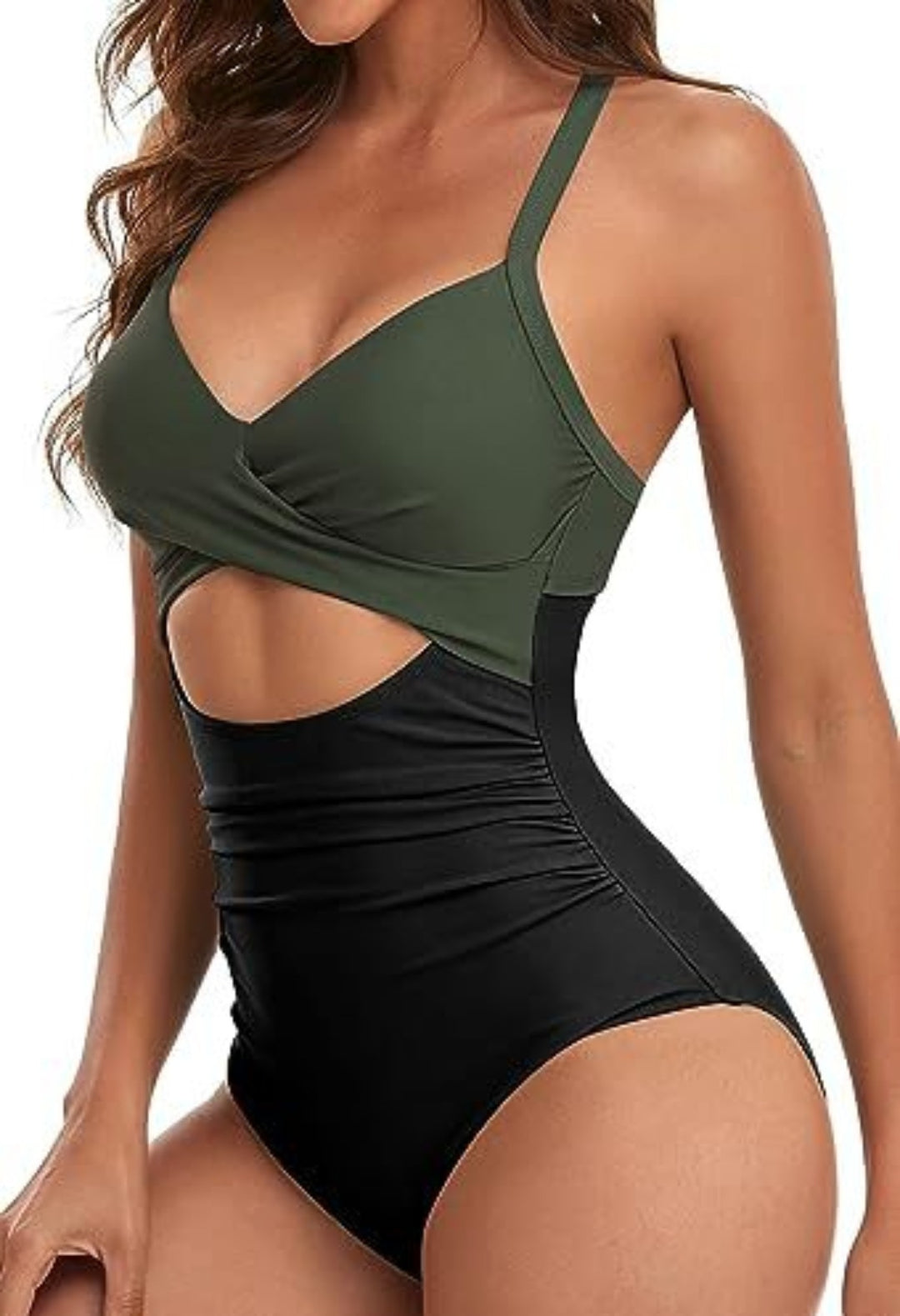 Drune | Hohler rückenfreier Bikini mit engen Trägern