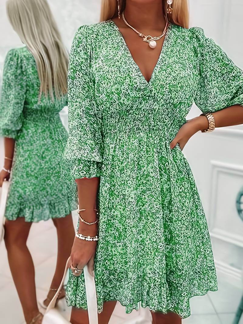 Drune | Boho Puff Ärmel Kleid