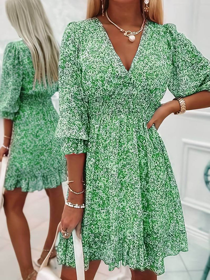 Drune | Boho Puff Ärmel Kleid