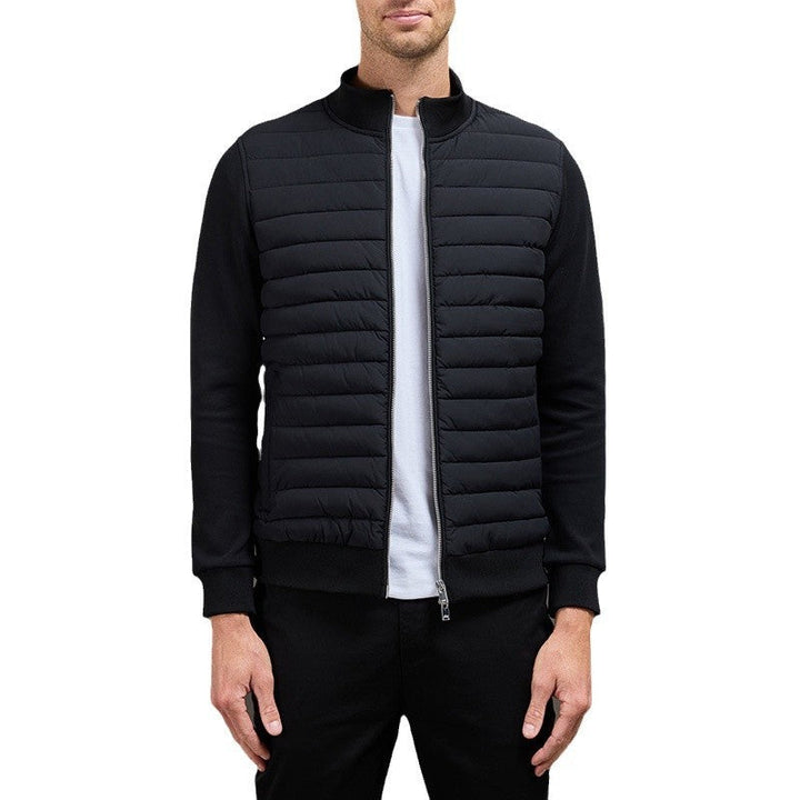 Drune | Leichte Stehkragen Strickjacke Gefütterte Freizeitjacke Mit Reißverschluss Für Frühling & Herbst