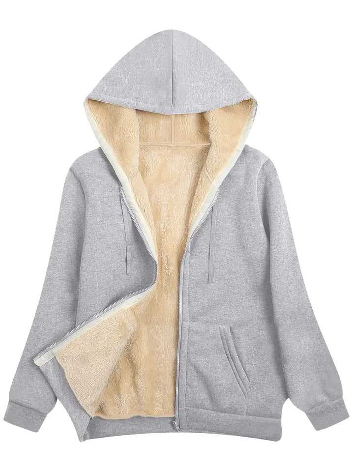 Drune | Warme und weiche Kapuzenjacke für Damen | Perfekt für den Winter