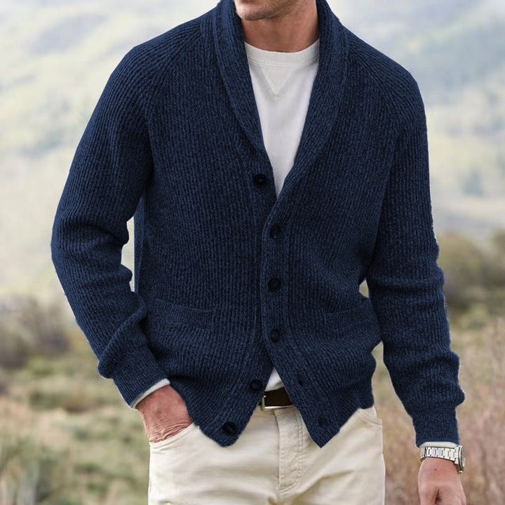Drune | Klassische Wollstrickjacke für Männer