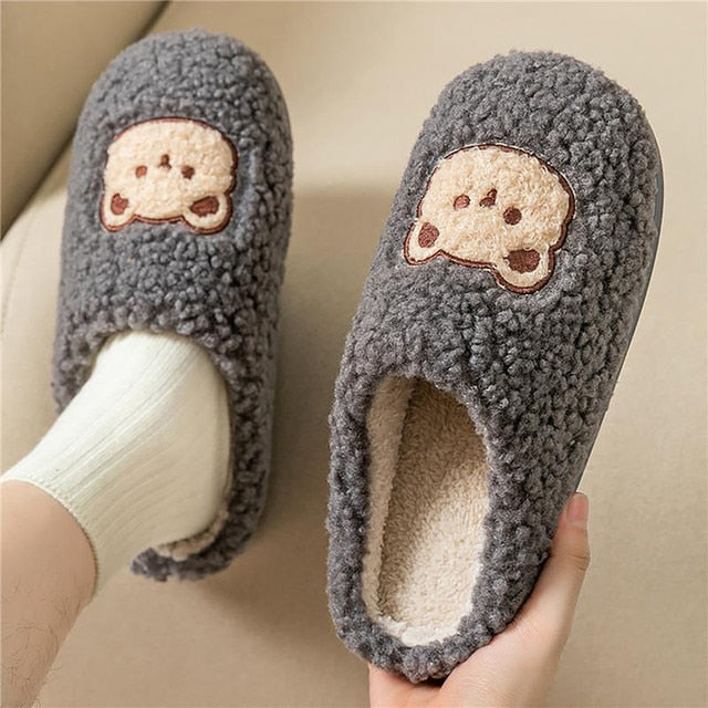 Drune | Bequeme Damen Hausschuhe mit Tiermuster