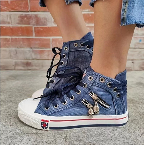 Drune | Atmungsaktive High Top Sneaker Für Damen in Übergröße