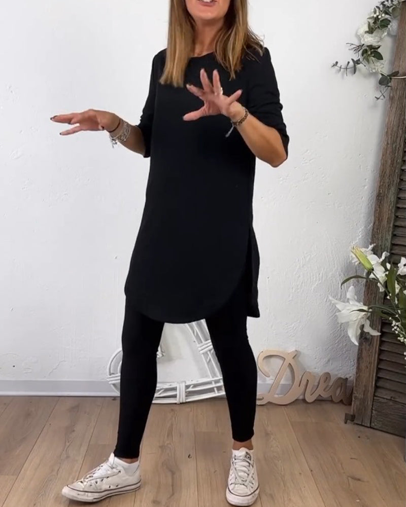 Drune | Top mit Rundhalsausschnitt