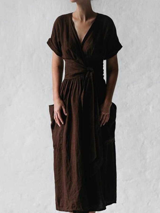 Drune | Fließendes Leinenkleid