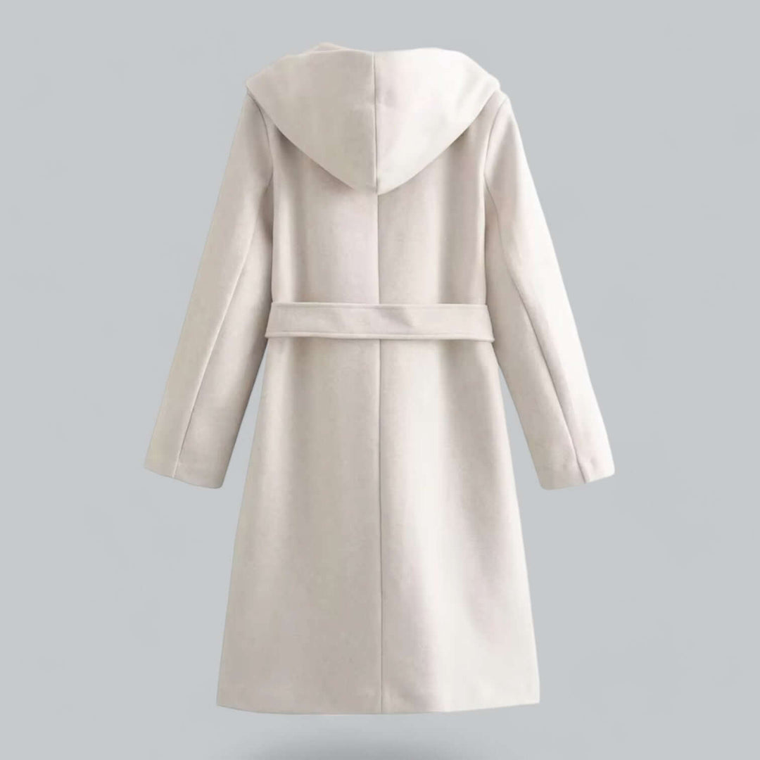 Drune | Damen Kapuzen Lang Trenchcoat