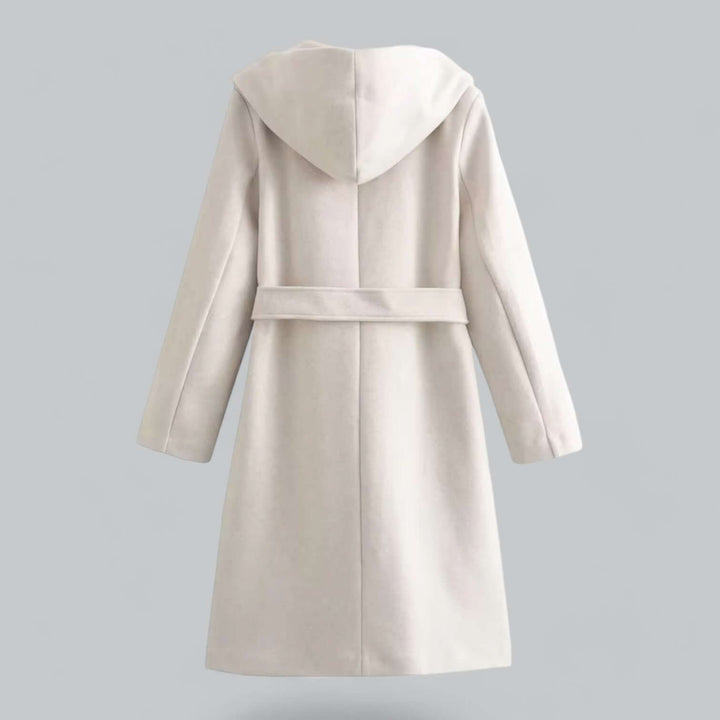 Drune | Damen Kapuzen Lang Trenchcoat