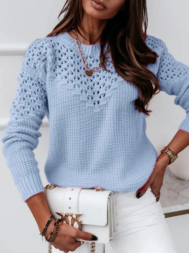 Drune | Eleganter Hohlsaum Pullover