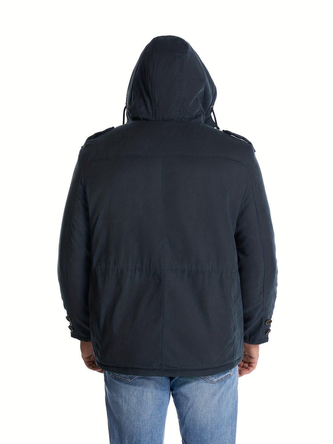 Drune | Warme Fleece Multi Taschen Kapuzen Cargo Winterjacke - Perfekt für Freizeitaktivitäten