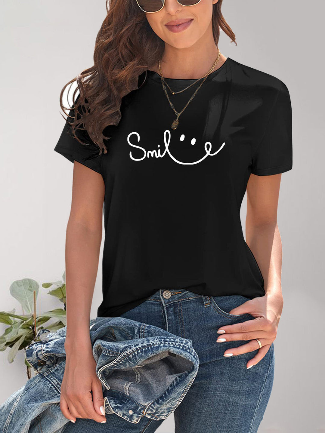 Drune | Smile Rundhals Kurzarm T-Shirt