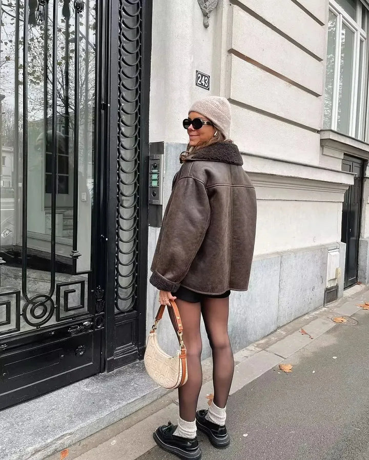 Drune | Lederjacke Warm & Trendy