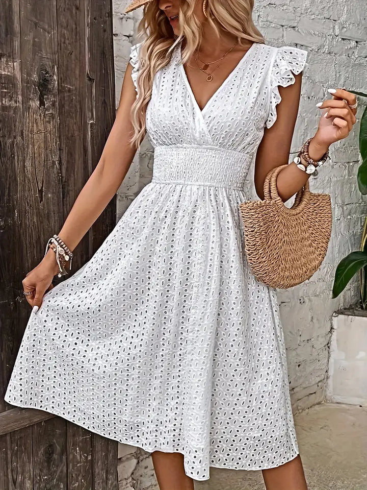 Drune | Wickelkleid mit Raffung Femininer Chic für Jeden Anlass