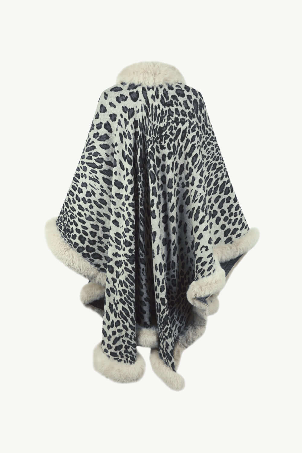 Drune | Leopardenmuster Offenes Poncho