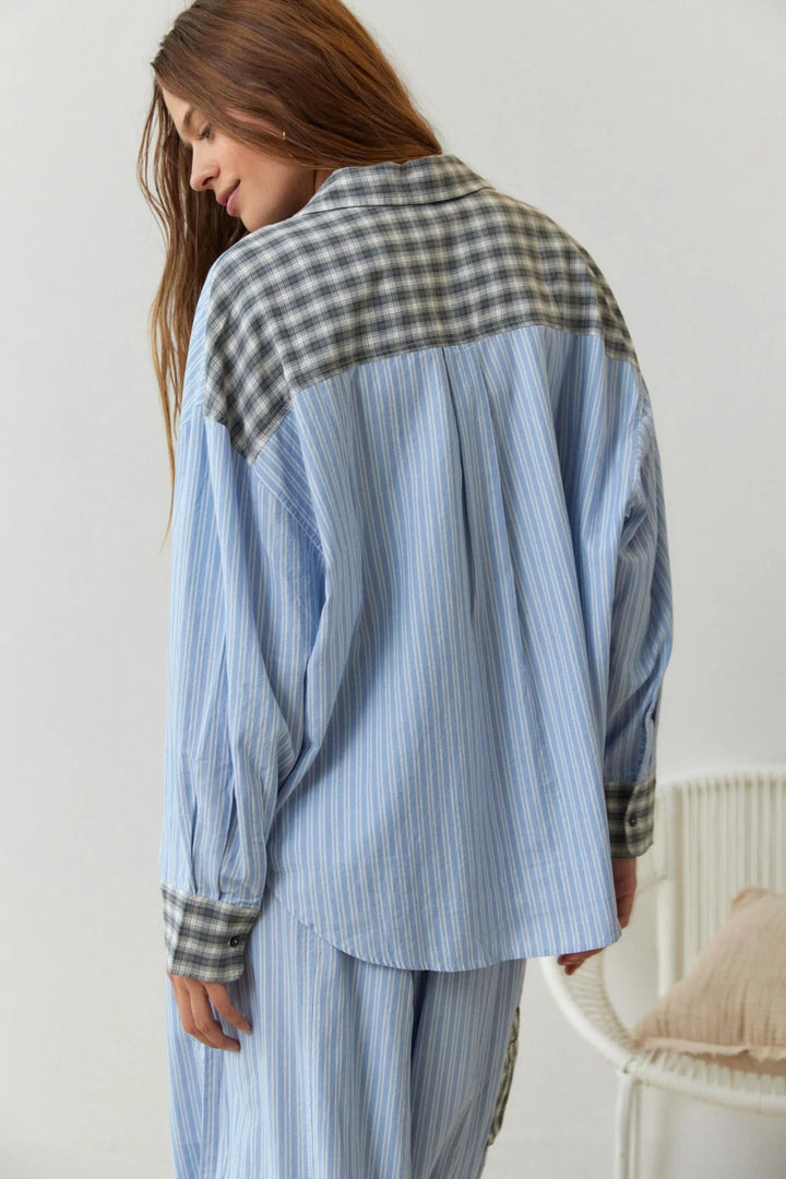 Drune | teilige lässige Pyjama-Set - entspannte Damen Schlafmode