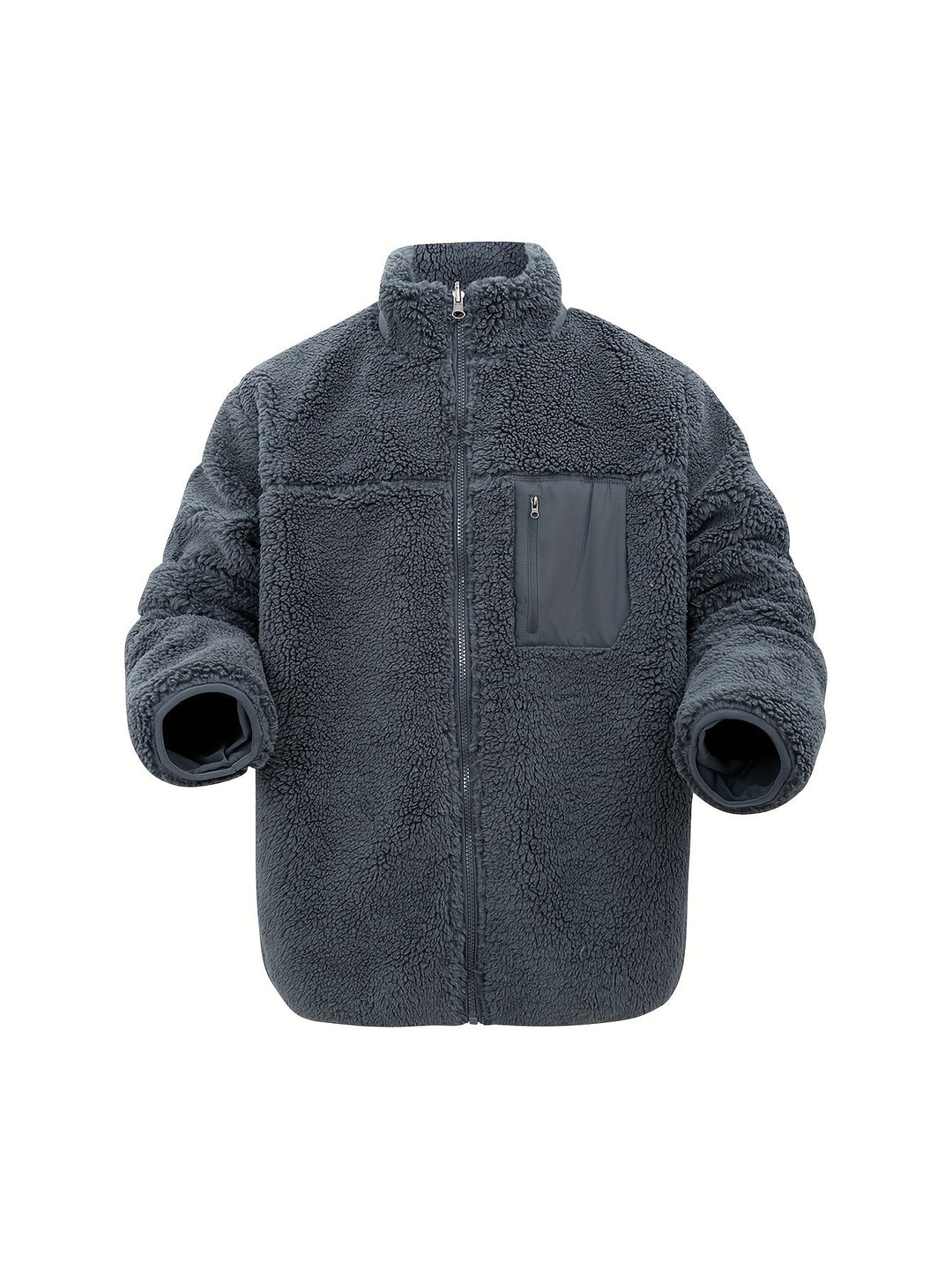 Drune | Hochgeschlossener Winter-Teddyjacke