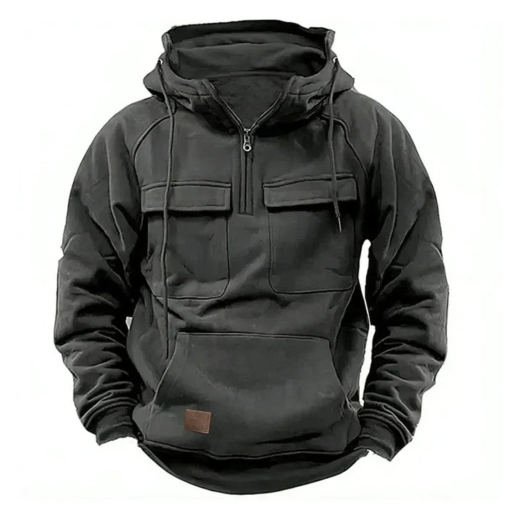 Drune | Warme Hoodie mit hallem Reißverschluss