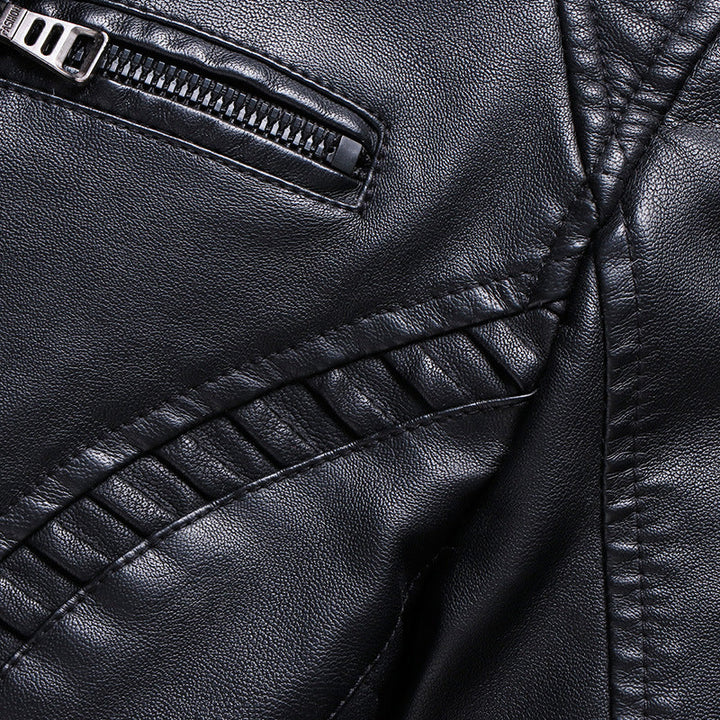 Drune | Herren PU-Lederjacke