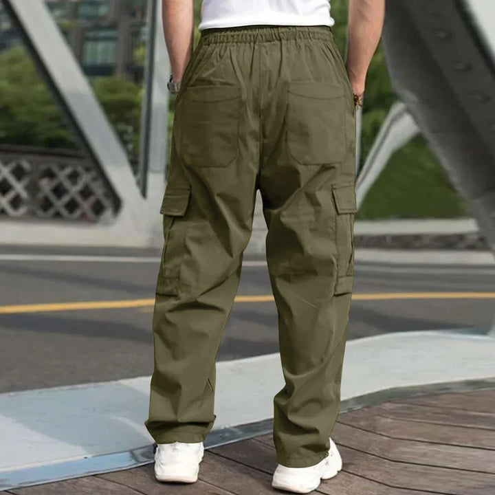 Drune | lockere cargohose mit kordelzug