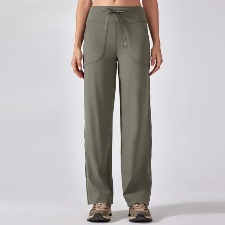 Drune | Hochelastische Yoga-Sporthose mit Kordelzug