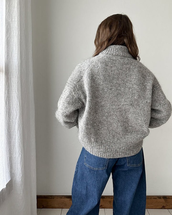Drune | Graue Strickjacke mit Knöpfen