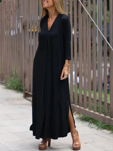 lange schlankmachende kleid für damen