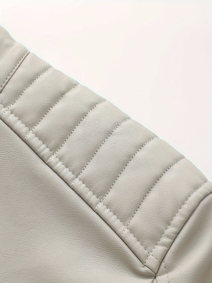 Drune | Stylische Lederjacke mit Reißverschluss