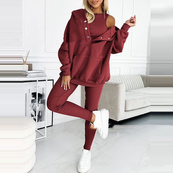Drune | 3-Teiliges Damen-Sportset Für Herbst Und Winter
