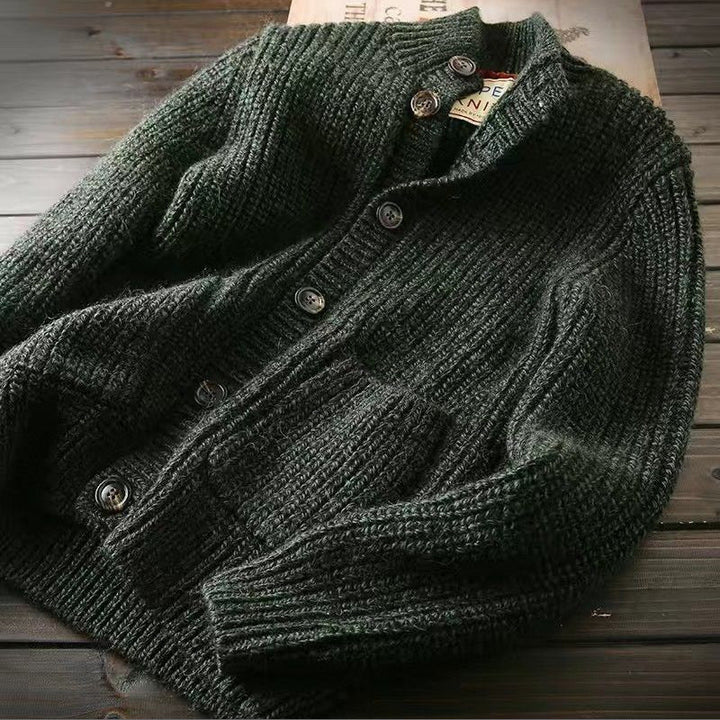 Drune | Strickpullover mit Knopfverschluss für Herren